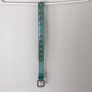 NEW Girl's Glitter Belt Blue Green Shiny Sparkle